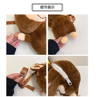 Nouveau chaud pour sac à bandoulière bandoulière mignon dessin animé en peluche poupée pour les étudiants de voyage en plein air et les enfants Anime pour