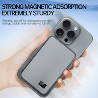 Batterie externe sans fil ultra-fine en alliage d'aluminium, 5000 mAh, 10000 mAh, PD20, mini batterie externe magnétique – Offre Spéciale