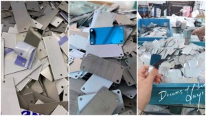 Bảng Tên Văn Phòng Giao Hàng Nhanh 7 Ngày Mẫu Hỗ Trợ Bảng Tên Logo Kim Loại Trống Thăng Hoa Nhôm - Product Image 2