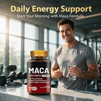 OEM Maca-Wurzel-Kapseln für Männer, Kräuterergänzungsmittel zur Verbesserung der männlichen Leistungsfähigkeit, Steigerung der Stärke, Vitalität und Energie, Natürlich GMP-zertifiziert