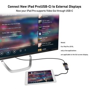 <span class=keywords><strong>Cable</strong></span> adaptador USB C <span class=keywords><strong>a</strong></span> <span class=keywords><strong>VGA</strong></span> OEM <span class=keywords><strong>VGA</strong></span> <span class=keywords><strong>a</strong></span> tipo C Compatible con <span class=keywords><strong>Thunderbolt</strong></span> 34 Del L XP S Sur face Boo K S10 iPa D Pro H P Del L - Product Image 4