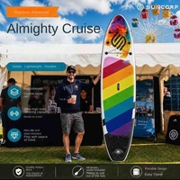 Planche à pagaie gonflable épaissie (SUP) pour le surf et la course en mer, usage adulte, en PVC