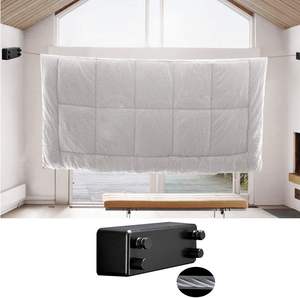 <span class=keywords><strong>Tendedero</strong></span> retráctil secador de acero ABS con cuerda doble de acero inoxidable ajustable - Product Image 6