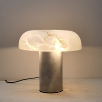 Nouvelle lampe de table en marbre de style chinois moderne et simple, lumière d'ambiance DIY, design créatif pour salon, chambre, hôtel, salle d'exposition