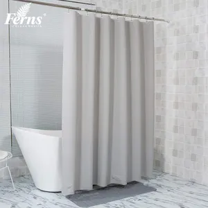 Luxury Waterproof Peva Plastic Shower Curtain Liner Shower Curtains For Bathroom