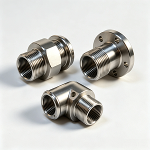 Conector de Tubería de Acero Inoxidable Multiestilo, Mecanizado CNC, Codo Recto, Brida, Adaptador Roscado, Servicio Personalizado - Product Image 1