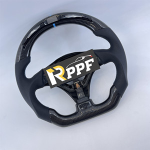 Volant 100 % fibre de carbone avec éclairage LED pour <span class=keywords><strong>Toyota</strong></span> <span class=keywords><strong>Supra</strong></span> 1998 / <span class=keywords><strong>Toyota</strong></span> Celica/Corolla/Rav4/MR2 2000-2005 - Product Image 4
