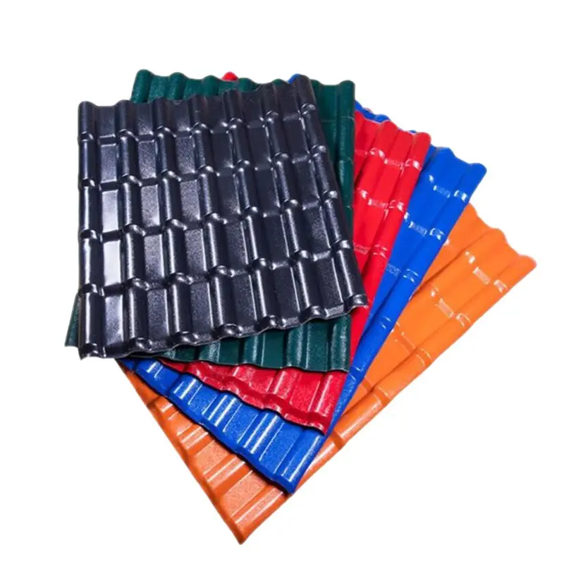 Tùy chỉnh Roof tile tấm bảng điều chỉnh ASA nhựa tổng hợp ván lợp màu tráng tre Doanh composite nhựa PVC mái ngói