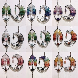 En gros, Tableau en Agate <span class=keywords><strong>Arbre</strong></span> <span class=keywords><strong>de</strong></span> <span class=keywords><strong>Vie</strong></span> Lune Dorée, <span class=keywords><strong>Attrape</strong></span>-soleil, <span class=keywords><strong>Attrape</strong></span>-rêves <span class=keywords><strong>Arbre</strong></span> <span class=keywords><strong>de</strong></span> <span class=keywords><strong>Vie</strong></span>, Ornement <span class=keywords><strong>de</strong></span> filet <span class=keywords><strong>attrape</strong></span>-rêves, Carillon éolien - Product Image 6