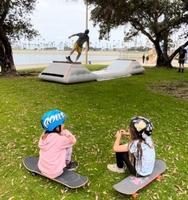 Rampes de skate gonflables hermétiques personnalisées, pour skate, skateboard à air scellé, MINI rampe combinée, site de skateboard en PVC, terrain d'entraînement