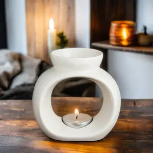 Keramisch Aroma Etherische Olie En Was Smelt Warmer Wierookhouder En Kaars Diffuser Smeltbrander Parfum Voor Aromatisch Gebruik