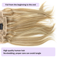 Extensions de cheveux halo invisibles 100% vierges russes, double trame, fil de pêche, cheveux Remy, extensions de cheveux halo en cheveux humains réels