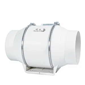 220V 4/5/6inches 100/125/150/200mm Ducting Ventilation Mixed Flow Exhaust Inline Duct Fan