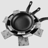 Tapis de protection pour casseroles en feutre non tissé, forme Ocus, personnalisable, accessoire de cuisine