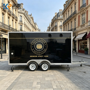 Trailer de Comida de Rua para Pizza, Hambúrguer e Taco, Caminhão de Comida Móvel, Trailer de Catering em Aço Inoxidável com Design Personalizado - Product Image 3