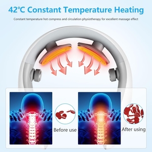 Dispositivo de Masaje <span class=keywords><strong>Cervical</strong></span> por Pulsos Eléctricos con Calor, Alivio del Dolor de Columna <span class=keywords><strong>Cervical</strong></span>, Masajeador de Cuello TENS Inalámbrico Inteligente, Fábrica OEM - Product Image 2