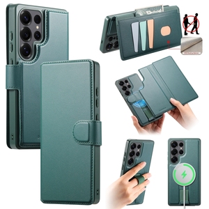 Funda Magnética 2 en 1 Inalámbrica para Teléfono Samsung S24/S25 Edge/S26, Funda Tipo Cartera a Prueba de Golpes para <span class=keywords><strong>iPhone</strong></span> 16E/17 Air/15 - Product Image 5