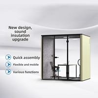 Système de Conférence Audio HAUMR - Cabine Insonorisée pour Interviews et Réunions avec Panneaux Acoustiques pour un Espace Calme