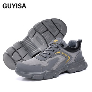 GUYISA Solid EVA <span class=keywords><strong>scarpe</strong></span> <span class=keywords><strong>antinfortunistiche</strong></span> da lavoro Sole nuova serie Grey ultraleggera Standard europea punta in acciaio microfibra superiore invernale adatto - Product Image 1