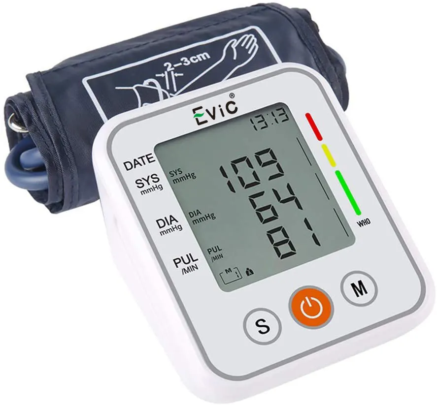 Evic KWL-B01 BP Tensiomètre Compteur de Pression Tonomètre Bras Tensiomètre Automatique Pour Mesurer La Pression Artérielle