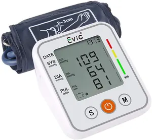 Grosir tekanan darah digital adaptor-Tonometer Lengan Atas Otomatis Portabel, Alat Perawatan Kesehatan Rumah Tangga Sphygmomanometer LCD Monitor Tekanan Darah Digital