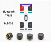 Bluetooth APP Système de surveillance de la pression des pneus TPMS Capuchon externe Capteurs Moto Voiture