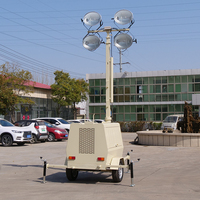 İnşaat Taşınabilir Mobil Işık Kulesi dizel Işık Kulesi Portatif Jeneratör Bahçe Lambaları ile Fiyat