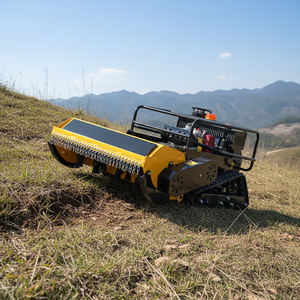 Meilleures tondeuses à fléaux intelligentes Euro 5 sans fil 22 CV, qualité industrielle et DIY, télécommandées, avec poignée télescopique, portée 680 m pour la coupe de l'herbe - Product Image 1