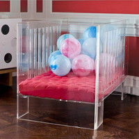 Lit pour bébé en acrylique non toxique écologique sûr et transparent Service de traitement de coupe personnalisée pour berceau de bébé