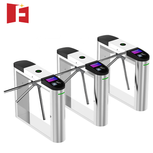 Machine de contrôle d'accès biométrique à reconnaissance faciale et à carte magnétique, tourniquet vertical, entrée, acier inoxydable 304 - Product Image 1