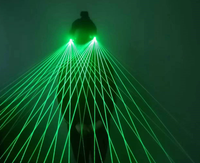 Gafas de sol con láser RGB multilínea 2 en 1, gafas con verde, rojo, azul para espectáculo de disfraces luminosos LED