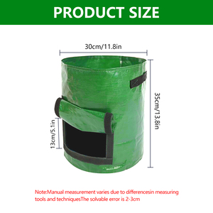 Sac de plantation de tomates et de pommes de terre épaissies en PP de 7 à 10 gallons personnalisé respirant et réutilisable pour le jardin intérieur et extérieur. - Product Image 5
