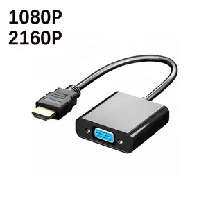 Konverter kabel kualitas tinggi Harga terbaik grosir adaptor Hdmi ke Vga mendukung 1080P 2160p