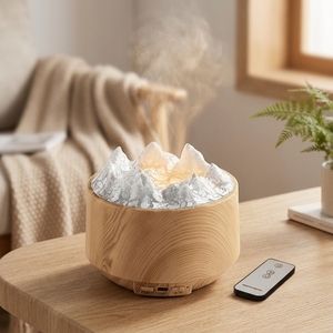 Portable Air <b>Humidifier</b> 300ml USB 5V 6 Hours Ambient Lighting Humidify Aromatherapy Long-lasting Performance - Product Image 1