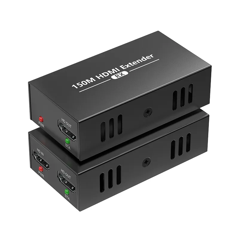 HDMI địa phương đầu ra vòng lặp 150m HDMI Extender trên Cat6/7 hỗ trợ 1080p âm thanh Video Extender HDMI máy phát và máy thu