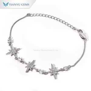 Pulsera de Cobre con Circonita Estrella Celestial de Tianyu Gems, Joyería de Moda Brillante y Delicada para Mujer - Product Image 1