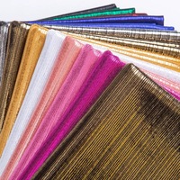 Tissu extensible côtelé G métallisé, écologique, respirant et épais pour vêtements de sport, lingerie, maillots de bain et tenues de soirée