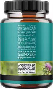 Cápsulas de Extracto de Cardo Mariano Orgánico, Apoyo para la Salud del Hígado, Desintoxicación del Hígado, Extracto de Zinc, Cúrcuma y Alcachofa - Product Image 6