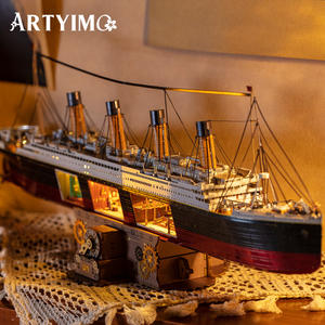 ARTYIMO Maquette du Titanic, Puzzle 3D en métal, Kit d'assemblage de bateau, Gravure sur laiton, DIY, Objets de collection maritimes, Cadeau polyvalent - Product Image 4