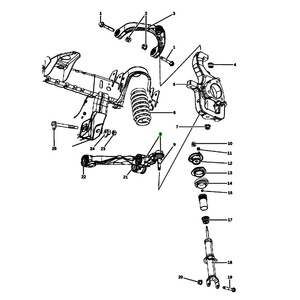 Brazo de control para suspensión inferior MacPherson de DODGE Dakota Laramie 52855107AB 52855106AB - Product Image 4