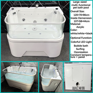 Bañera de hidromasaje de PET independiente para interiores de lujo EUR Acrílico de lujo para perros y gatos <span class=keywords><strong>Espacio</strong></span> de baño de plástico - Product Image 6