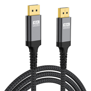 16K 8K 4K HDR DP Displayport <strong>Display</strong> Port 2.1 2.0 1.4 Male to Male <strong>Cable</strong> Cord Kabel DP to DP <strong>Cable</strong> 1M 2M 3M Supports 16K - Product Image 1