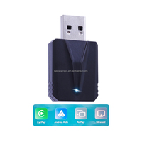Adaptateur CarPlay sans fil 4 en 1, AirPlay, Miracast, écran partagé, plug and play, connexion rapide, lecteur multimédia automobile, dongle