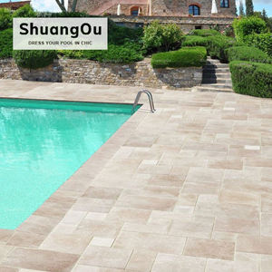 Carreaux muraux en pierre <span class=keywords><strong>calcaire</strong></span> beige Carrelage en porcelaine rustique <span class=keywords><strong>pour</strong></span> jardin extérieur en <span class=keywords><strong>calcaire</strong></span> blanc Carrelages de <span class=keywords><strong>piscine</strong></span> en céramique antidérapants - Product Image 1