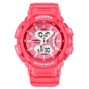 Reloj Digital DIRAY 222AD de Nuevo Estilo con Doble Hora, Caja de Plástico, para Niños y Niñas, con Esfera Luminosa y Correa Luminosa - Product Image 3