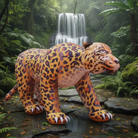 Modèle d'animal gonflable géant personnalisé Jouets d'animaux gonflables sexy Léopard gonflable pour événement