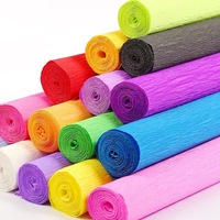 Fourniture Fabricant Papier Crépon d'Art Couleur pour Emballage 50*250cm, Matériaux DIY Utilisés pour Fleurs