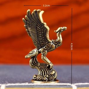 Vintage Brass <b>Bird</b> Figurine Metal Alloy Crafts Mythical Eagle Ornament for Collectible and Home Decor - Product Image 3