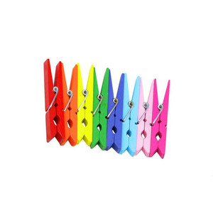 Pinzas de Madera Multicolores, Pinzas de Madera Pintadas, Pinzas de Madera Teñida, Pinzas de Madera Dura para Manualidades - Product Image 5