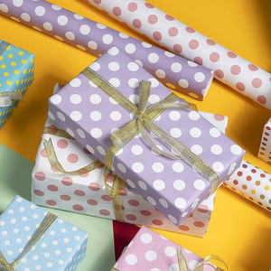 Tùy Chỉnh In Cổ Điển Sang Trọng Biểu Tượng Đầy Màu Sắc Món Quà Giáng Sinh Giấy Gói Cho Quà Tặng Bao Bì - Product Image 6